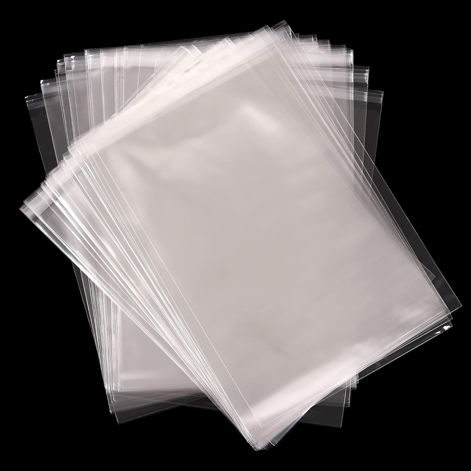 Clear Cellophane Self Sealing Display Bags - 100 Packs, 3"x 5" (8x13cm), Ideal for Cookies, Cards, Envelopes, Pictures