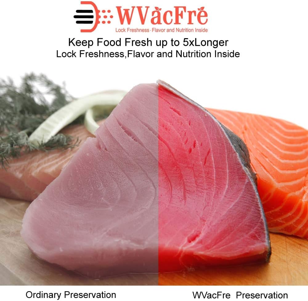 150 Count 15x25cm(50)20x30cm(50)28x40(50) Textured Vacuum Sealer Bags for Food,BPA Free and Heavy Duty Embossed Vacuum Seal Food Sealer Bags,Great for Sous Vide Vaccume Sealer PreCut Bag - Image 4