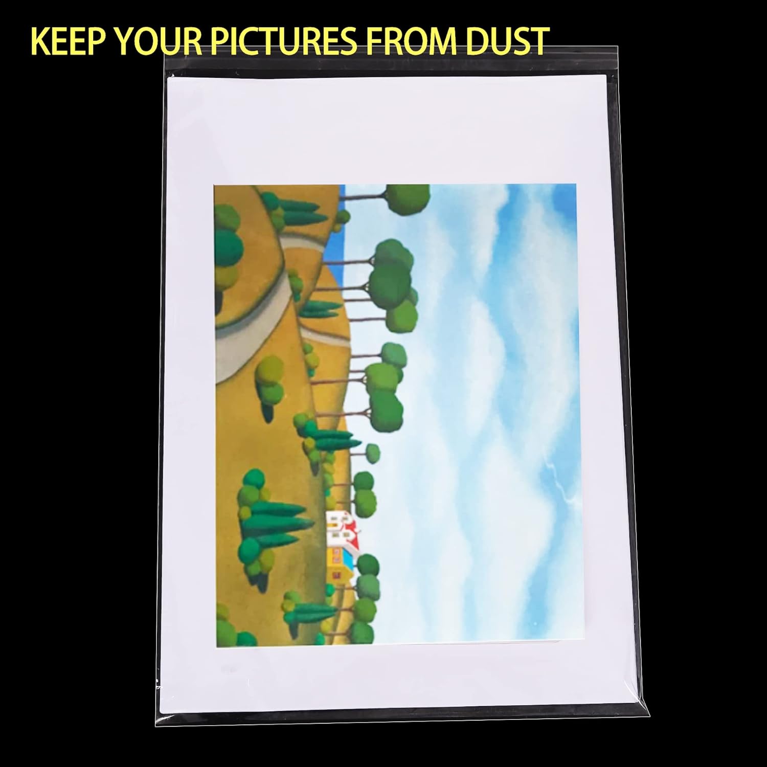 A3 Clear Self-adhesive Cello Bags - 100 Packs, 30.5x42cm Self-sealing Cellophane Display Bags, Food Safe, OPP for Prints, Cookies, Cards, Envelopes, Pictures (12 x 16.5 Inches) - Image 7