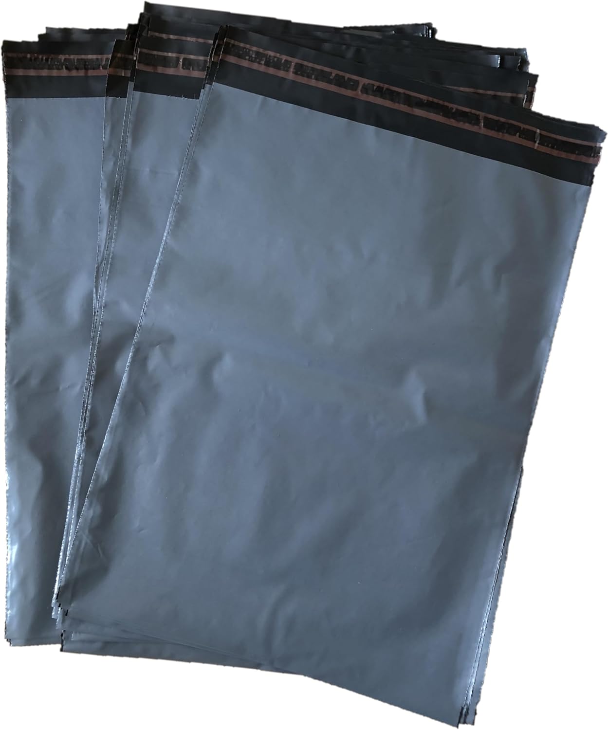 UKPS 10 Grey Colour Plastic Polythene Peel + Seal Mailing Postal Bags Large Size 12 x 16" / 305x405mm Self Seal Packing Packaging Postage Mail Sacks Mailers