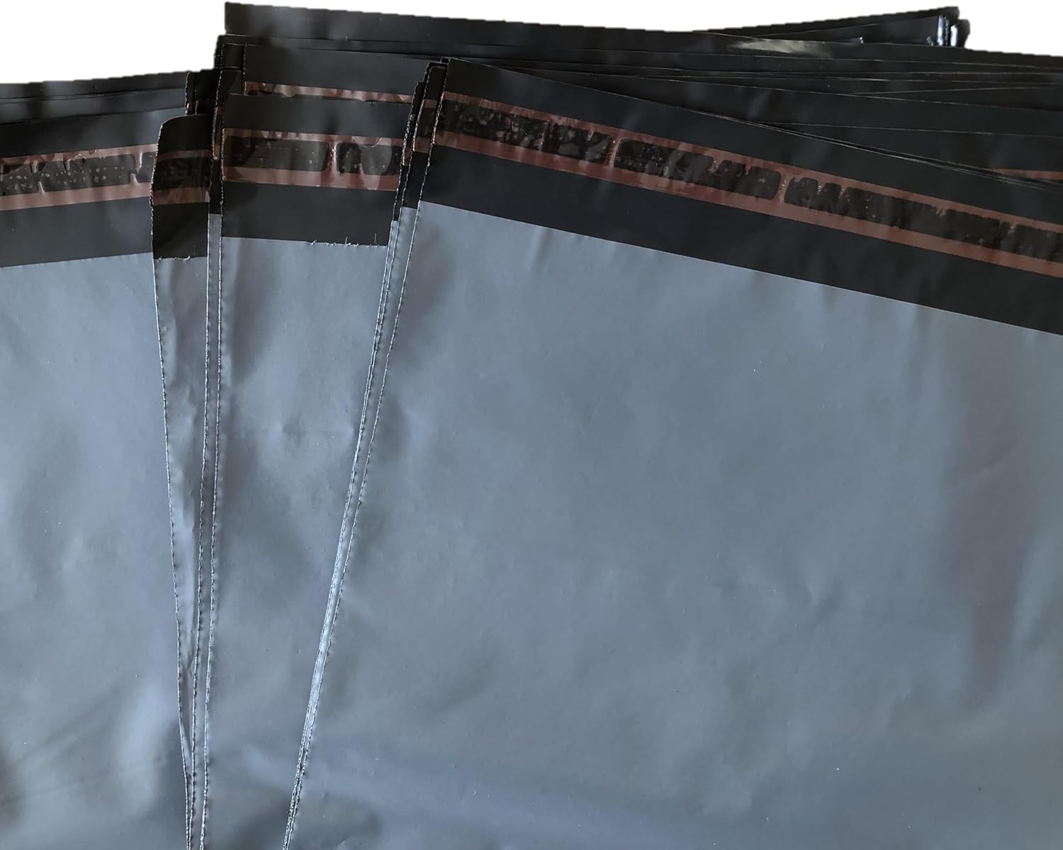 UKPS 10 Grey Colour Plastic Polythene Peel + Seal Mailing Postal Bags Large Size 12 x 16" / 305x405mm Self Seal Packing Packaging Postage Mail Sacks Mailers - Image 4