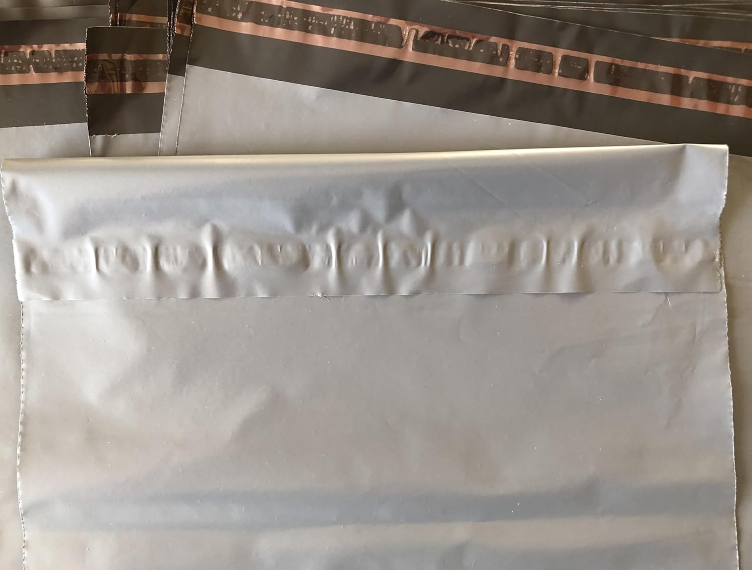 UKPS 10 Grey Colour Plastic Polythene Peel + Seal Mailing Postal Bags Large Size 12 x 16" / 305x405mm Self Seal Packing Packaging Postage Mail Sacks Mailers - Image 6