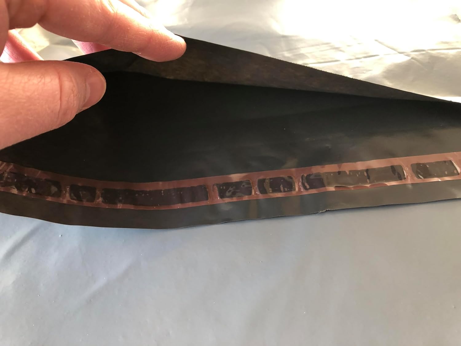 UKPS 10 Grey Colour Plastic Polythene Peel + Seal Mailing Postal Bags Large Size 12 x 16" / 305x405mm Self Seal Packing Packaging Postage Mail Sacks Mailers - Image 7