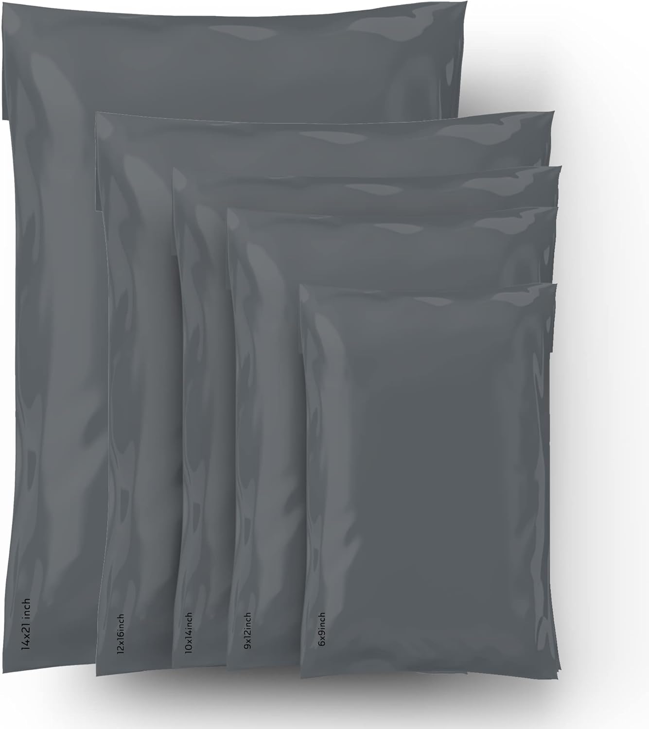 Mailing Bags, Grey Parcel Delivery Bags with Self-Seal Closure, Flexible Lightweight and Tear Proof Postal Mailing Bags, Multipack Mailing Envelope Bags (10x14, 25pk) - Image 7