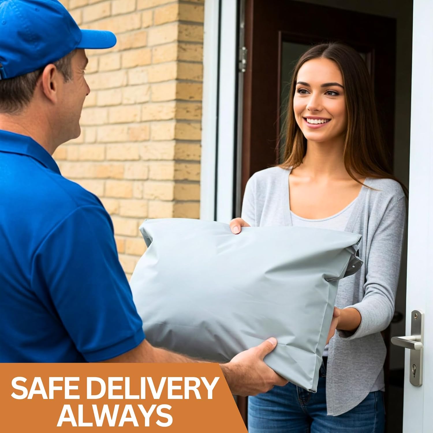 Large Postage Bags for Clothes 22x30”- Extra Strong Packing Bags for Posting - Strong Self-Seal Packaging Postal Bags - Grey Recyclable Mailing and Shipping Mailers (10) - Image 2