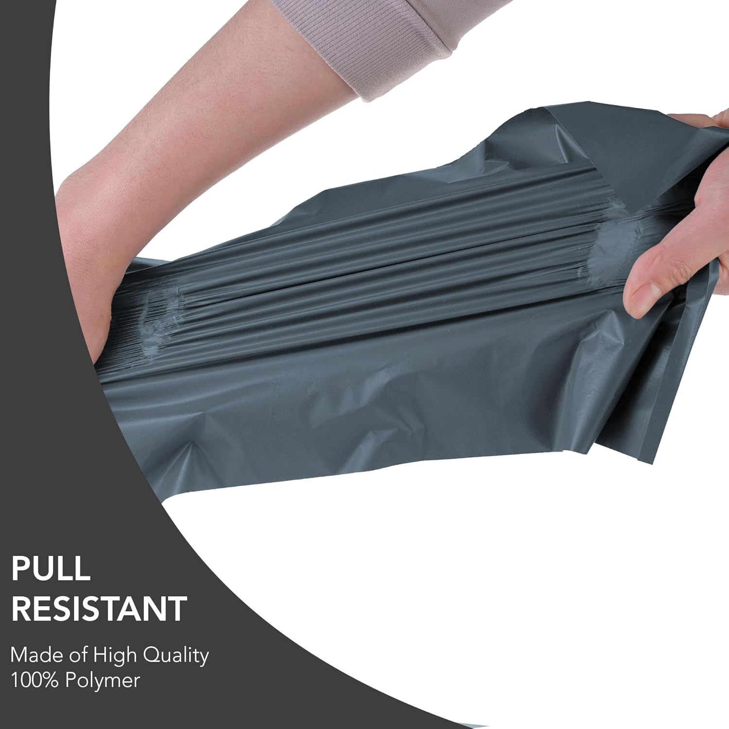 iSOUL 100 Pack Poly Postal Bags - Assorted Mailers in Grey, Self Seal, 6x9 Sizes - Image 3
