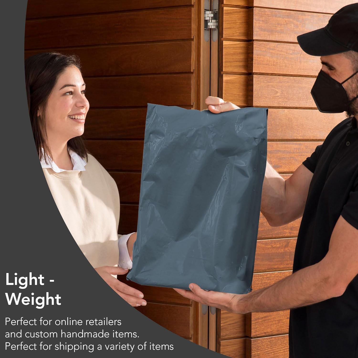 iSOUL 100 Pack Poly Postal Bags - Assorted Mailers in Grey, Self Seal, 6x9 Sizes - Image 5