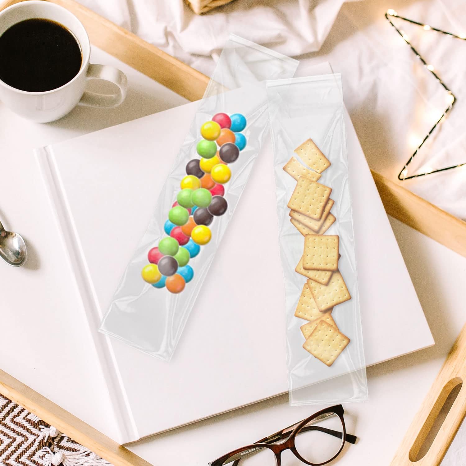 Clear Self-Adhesive Cellophane Bags, 200 Pcs, 5 x 15 cm, 50 µm, Airtight, Disposable, Polypropylene (PP) Plastic, Self-Adhesive Closure, Transparent - Image 4