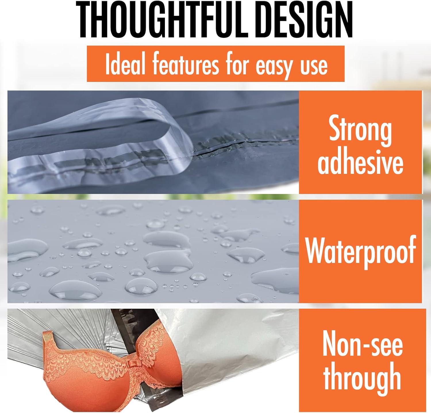 5 Large Postage Bags 24"x 36" Extra Strong Polythene Grey Mail Envelopes for Packaging Clothes Parcel Self Seal Storage Bags - Image 7