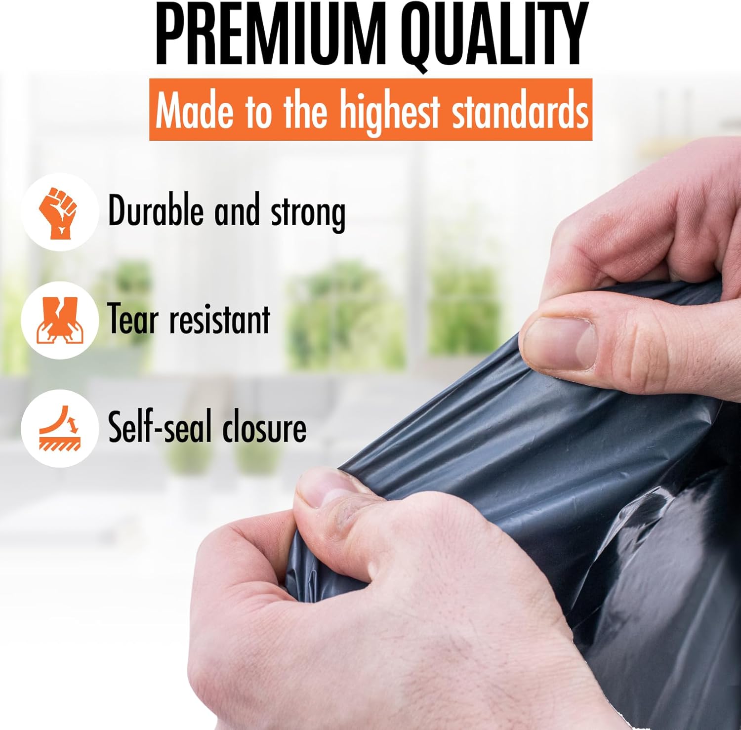 5 Large Postage Bags 24"x 36" Extra Strong Polythene Grey Mail Envelopes for Packaging Clothes Parcel Self Seal Storage Bags - Image 8