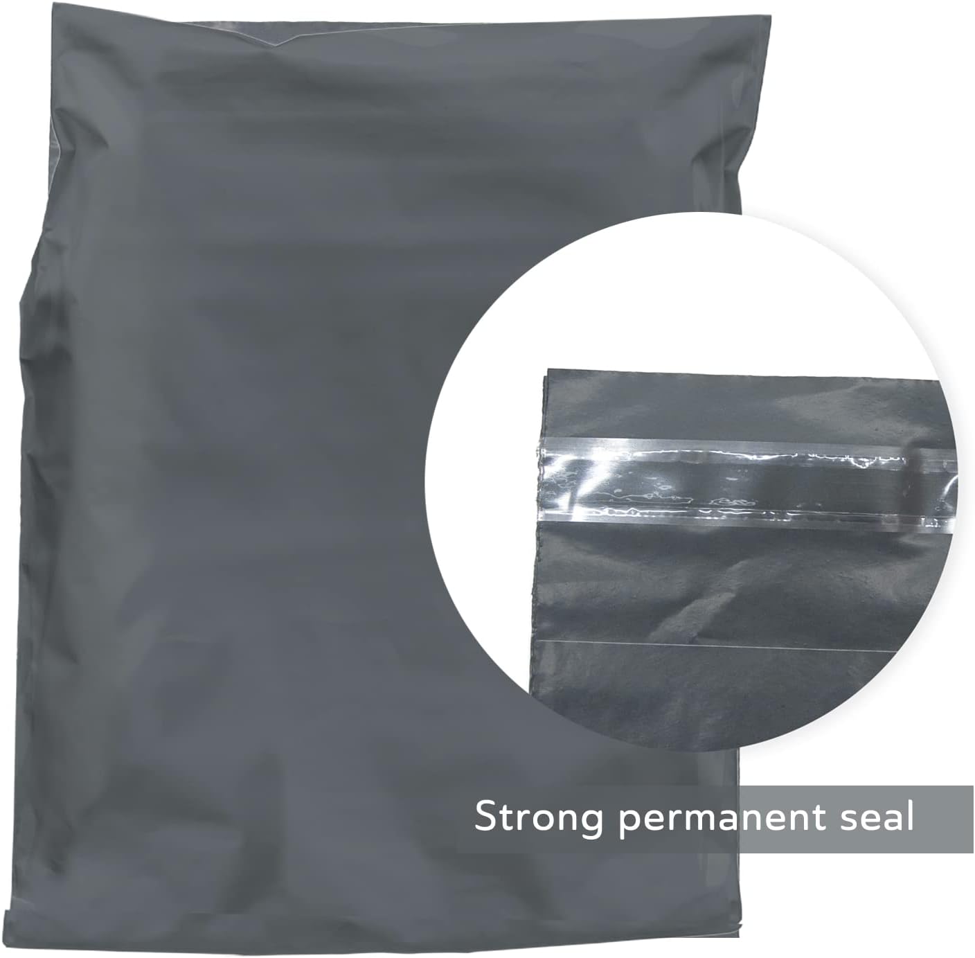 Mailing Bags, Grey Parcel Delivery Bags with Self-Seal Closure, Flexible Lightweight and Tear Proof Postal Mailing Bags, Multipack Mailing Envelope Bags (09x12, 100pk) - Image 6