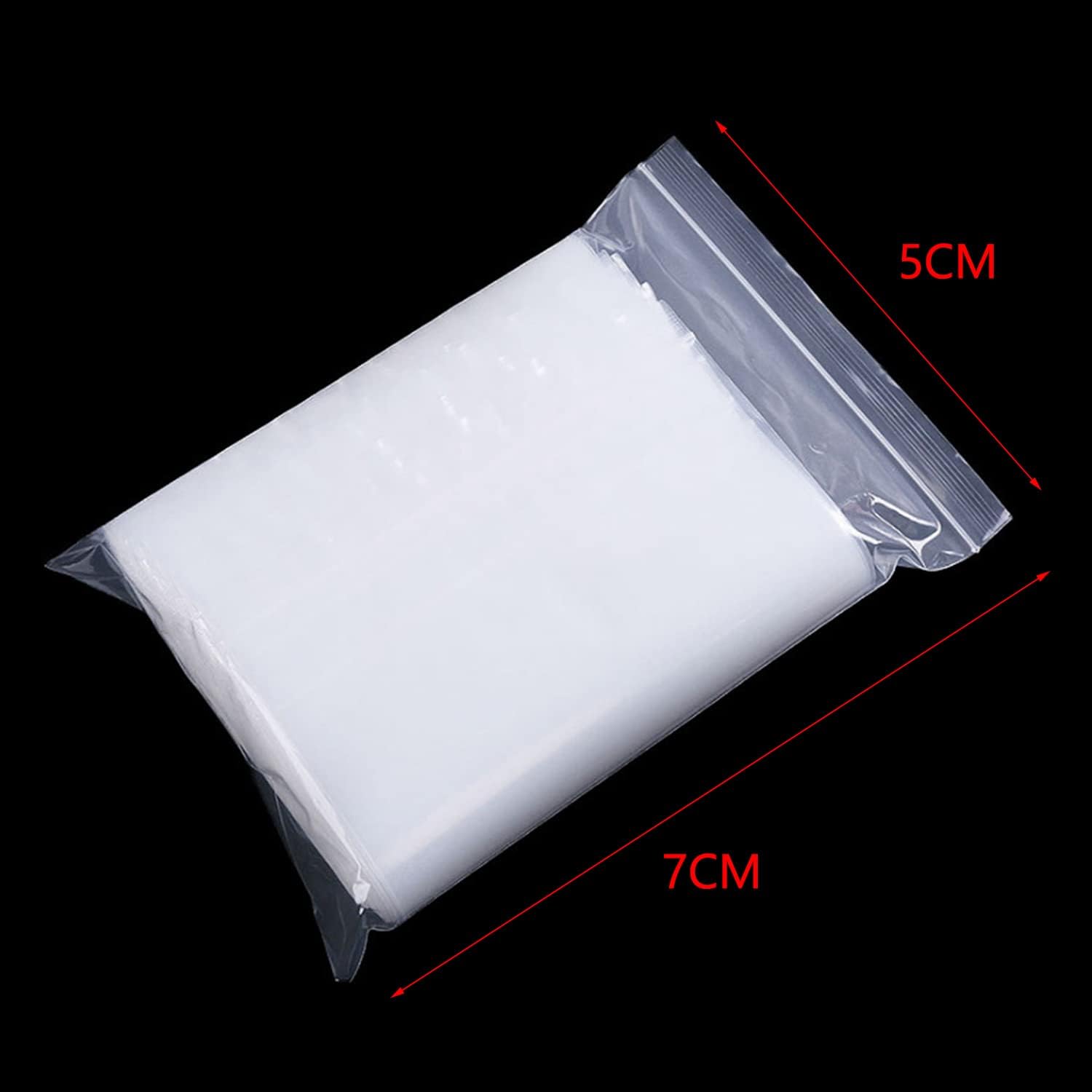 5x7cm 100pcs Grip Seal Bags, Small Clear Plastic Bags, Resealable Clear Storage Pouches, Poly Zip Lock Bags, Sealed Storage Pouches, Apply to Jewelry Drugs Candies Earring Beads Daily Pills - Image 2