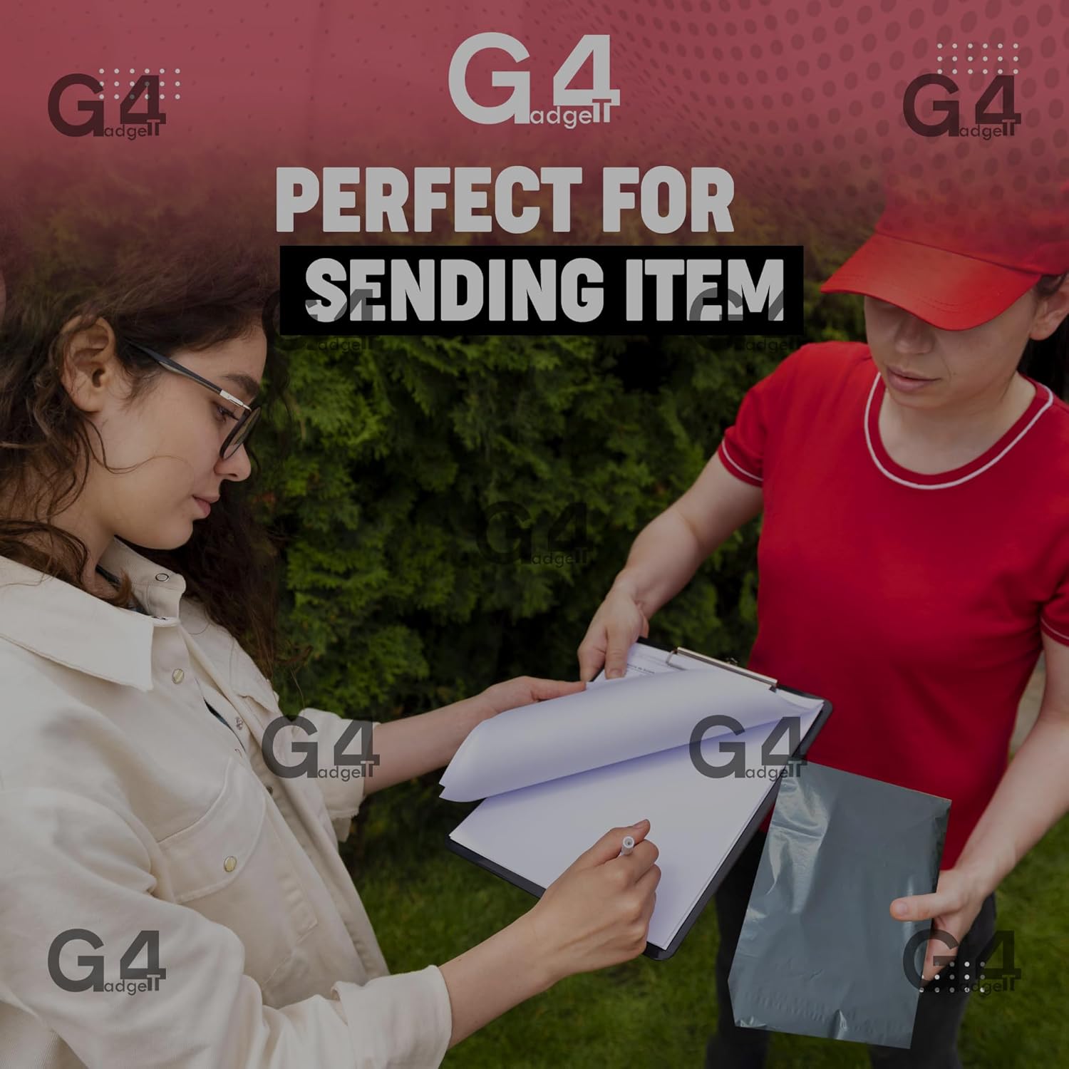 G4GADGET 100x 6.5 x 9 Inch Mailing Bags – Water-Resistant Shipping Envelopes for Secure Packaging – Ideal for Clothes, Small Items & Parcels, Self-Seal Closure, Recyclable - Image 6