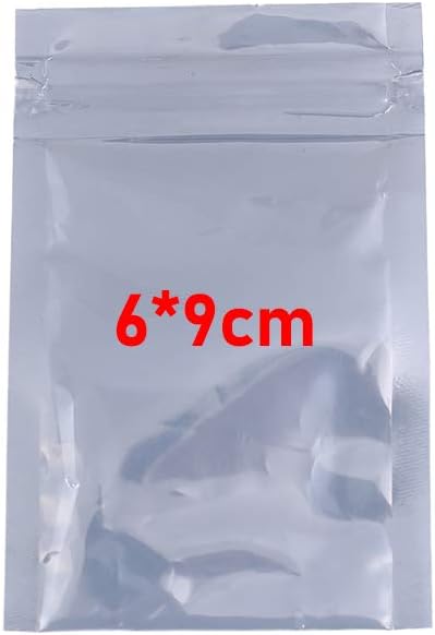 TopHomer 100Pcs Semi-Transparent Resealable Anti Static Bags, Mixed Sizes ESD Anti-Static Shielding Zip Lock Grip Seal Bags for Storing for Electronic and Computer Components - Image 2