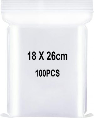 Resealable Clear Plastic Bags, Seal...