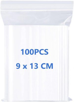 100 Grip Seal Bags Resealable Zip L...