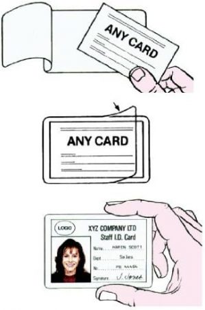 Self Cold Seal ID Laminating Pouche...