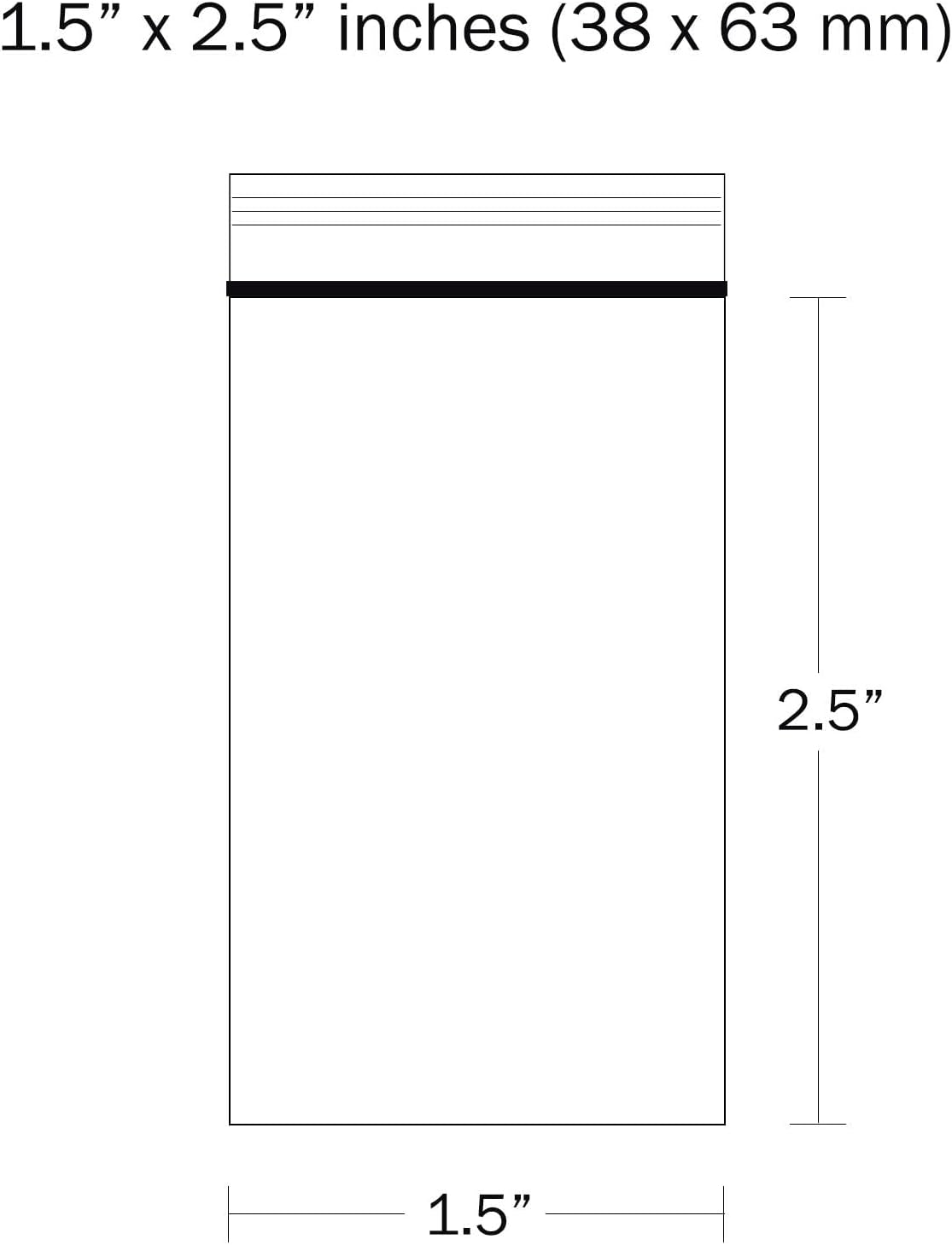 AKAR Clear Grip Seal Bags Small 1.5" x 2.5" | 200 Resealable Press & Seal Plastic Bags | Zip Lock Poly Packaging for Kitchen Storage, Jewellery, Sweets, DIY Arts - Image 2