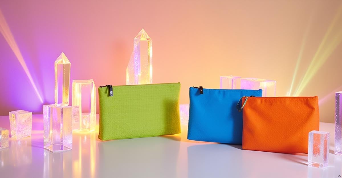 A5 PVC Canvas Storage Zipper File Bag Handbag Zip Wallet File Mesh Bags Storage Document Folder Waterproof Pouch School Office Travel (Size :23.5 cm X 7.5cm) (Pastel (Pack of 6)) - Image 3