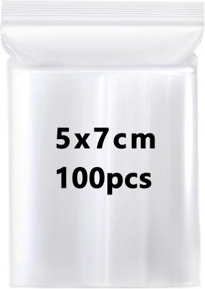5x7cm Small Plastic Pouch – 1...