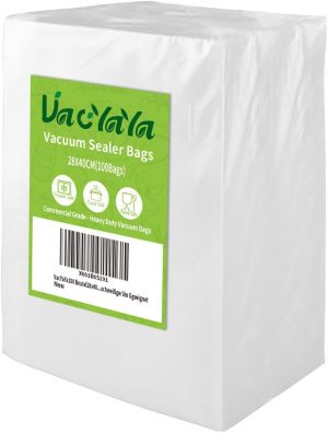 VacYaYa 100 Bags28x40cm Vacuum Food...