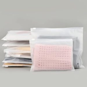 Frosted Zipper Bags for Clothes, 10...