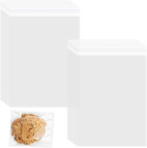 100 Pack Clear Self-adhesive Bags, ...