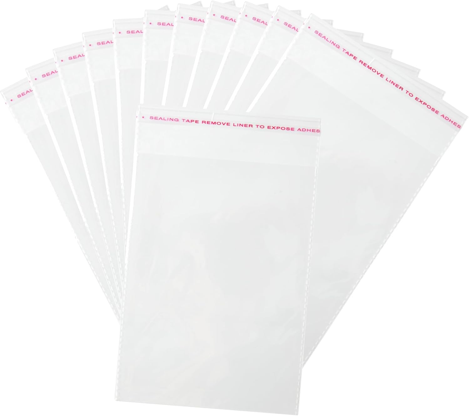HURUC A4 Clear Self-Seal Cellophane Bags – 100 Pack | Self-Adhesive OPP Bags for Documents, Prints, Cookies, Crafts,Easter, Stationery & Gifts