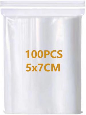 100 Small Plastic Bags – Zipl...