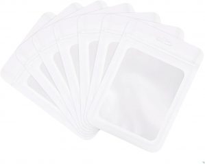 100pcs White Mylar Ziplock Bags ...