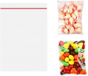 100pcs Clear Self-adhesive Bags, Ce...