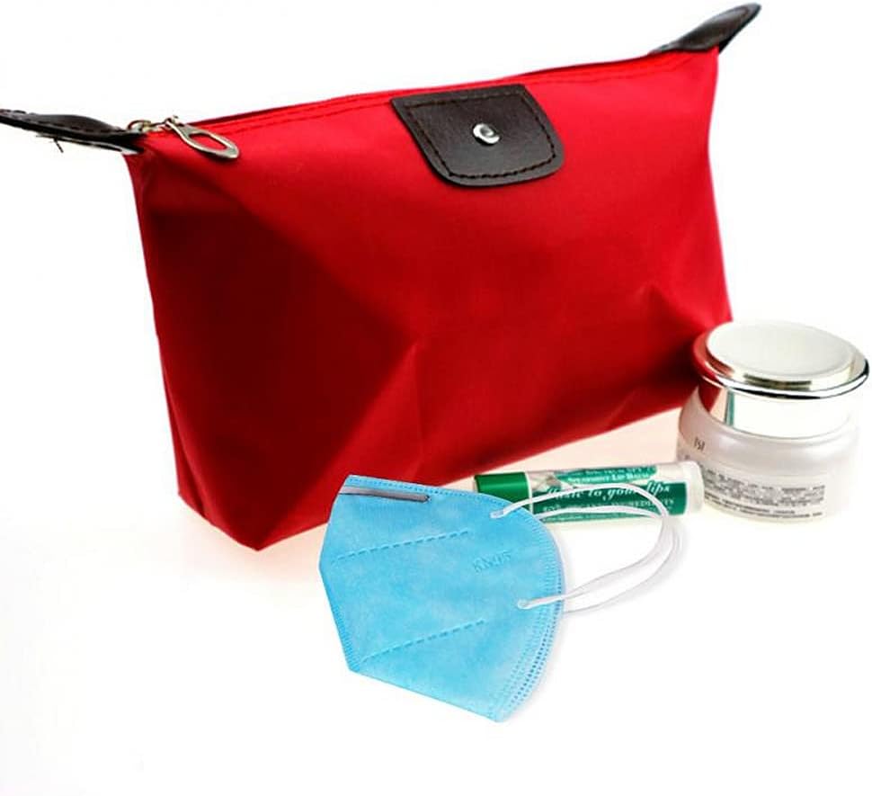 TRIXES 3PCS Small Travel Bag Set – Waterproof Storage and Organiser Pouch for Makeup, Cosmetics, Toiletries, Accessories, Brushes – Bathroom Wash Bags – Royal Blue, Black and Red - Image 5