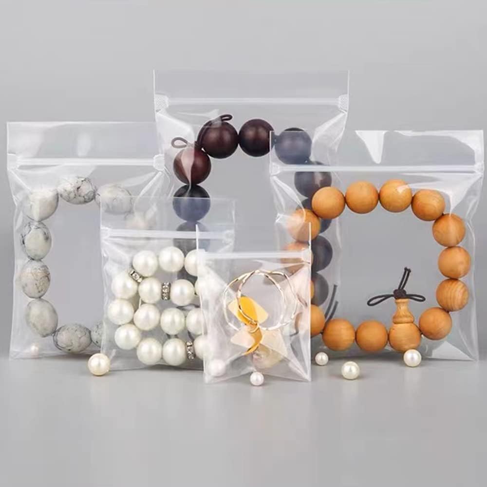 3x4cm 100 Grip Seal Bags, Small Clear Plastic Bags, Resealable Storage Pouches, Poly Zip Lock Bags, Perfect for Kitchen Storage, Jewellery, Diamond Painting, Small Cookies and Sweets - Image 6
