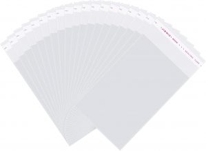 100 Pcs Clear Resealable Cellophane...