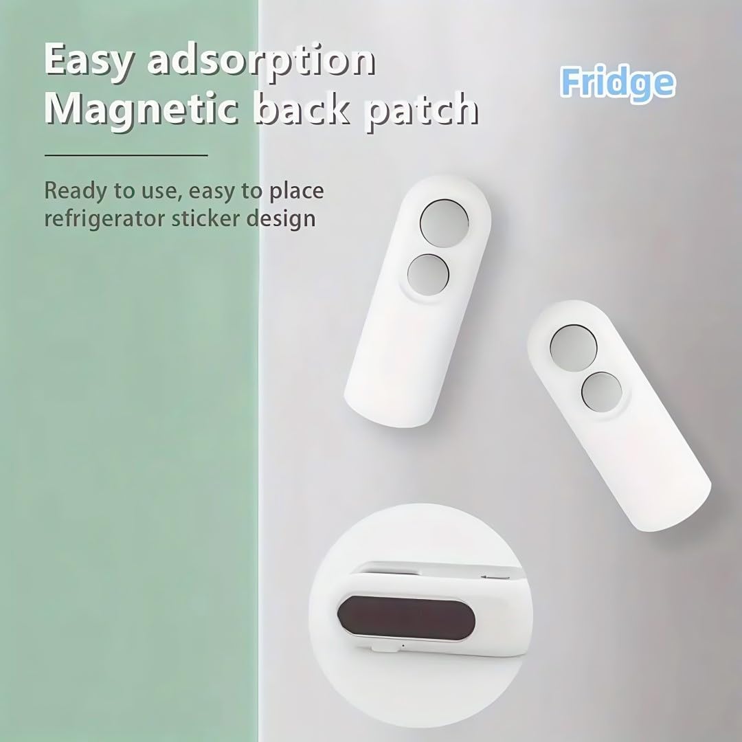 Mini Bag Sealer, Heat Sealer with Cutter, Portable Bag Sealing Machine with Magnetic, Rechargeable Bag Sealer Heat Seal for Keep Food Fresh and Snacks Crispy(Instead of Snack Clips) - Image 4