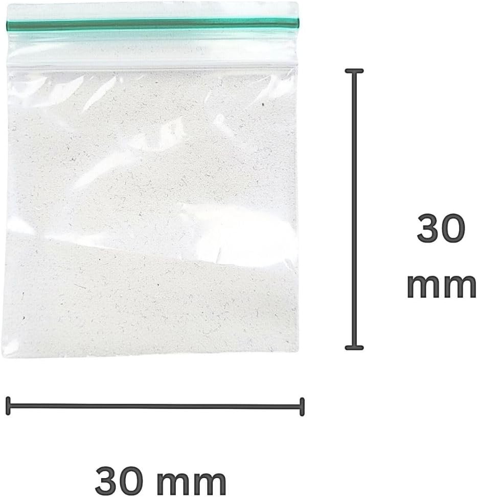 30mm x 30mm - Pack of 100 Grip Seal Bags, Clear Resealable Storage Bags, Polythene Packaging for Food Storage, Jewellery - Image 2