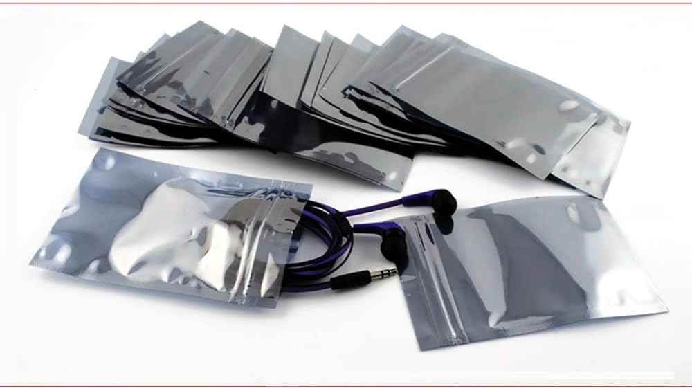 TopHomer 100Pcs Semi-Transparent Resealable Anti Static Bags, Mixed Sizes ESD Anti-Static Shielding Zip Lock Grip Seal Bags for Storing for Electronic and Computer Components - Image 6