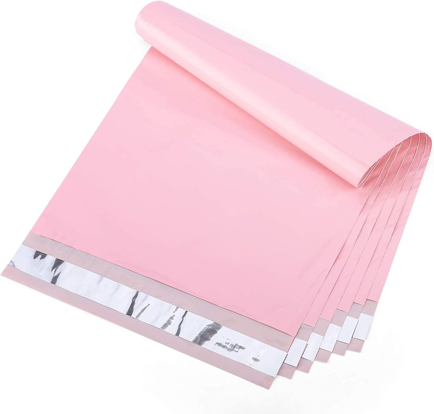 Switory Parcel Bags Postal Bags Shipping Bags Strong Adhesive Mailing Bags, Waterproof and Tear-Proof Multipurpose Envelopes for Clothing, Small Business, Boutique, 30.5 x 39.5cm, Light Pink, 25pcs