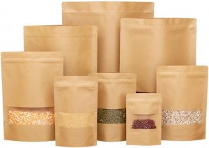 Stand Up Pouch Bags,100 Pack Kraft ...
