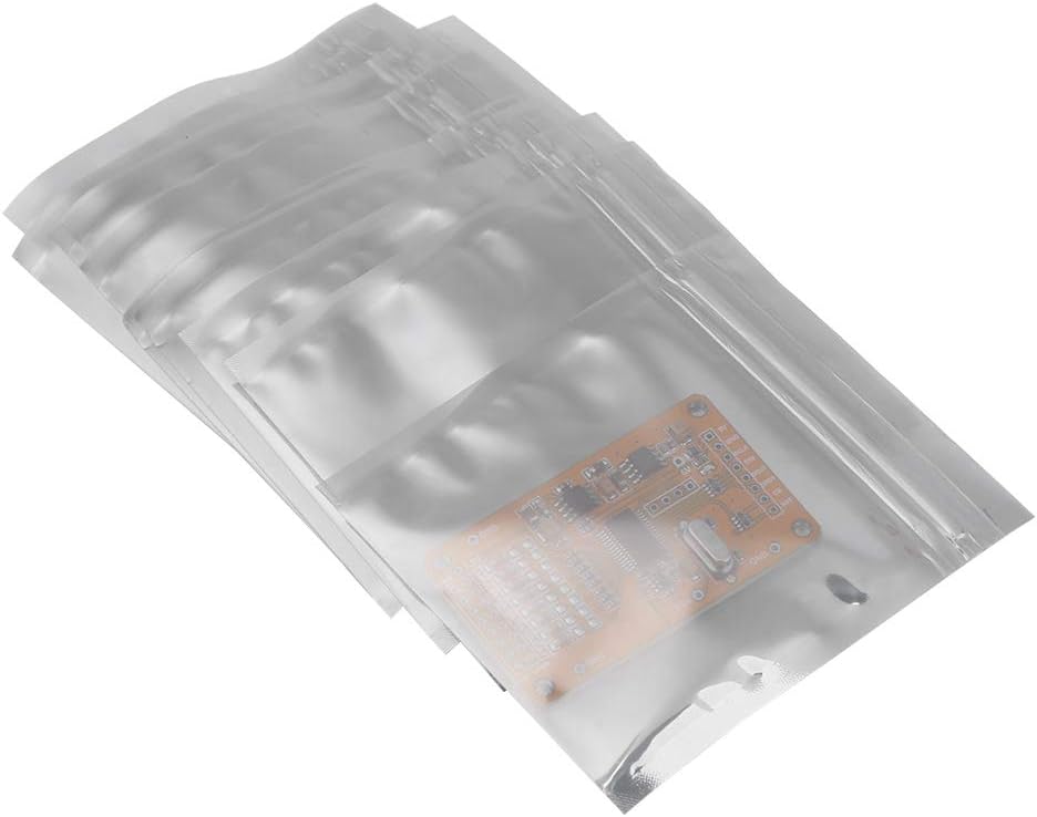 Zunate 100Pcs Antistatic Resealable Bag, Anti Static Bags Zip Lock Resealable Pouch for Hard Drive SSD HDD(8 * 9cm) - Image 6