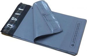 100 Grey Mailing Poly Bags 15″...
