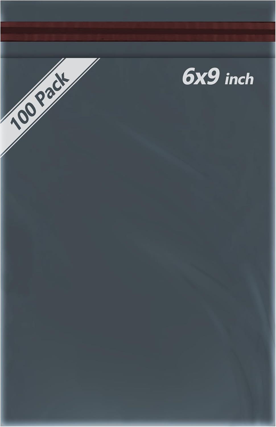 iSOUL 100 Pack Poly Postal Bags - Assorted Mailers in Grey, Self Seal, 6x9 Sizes