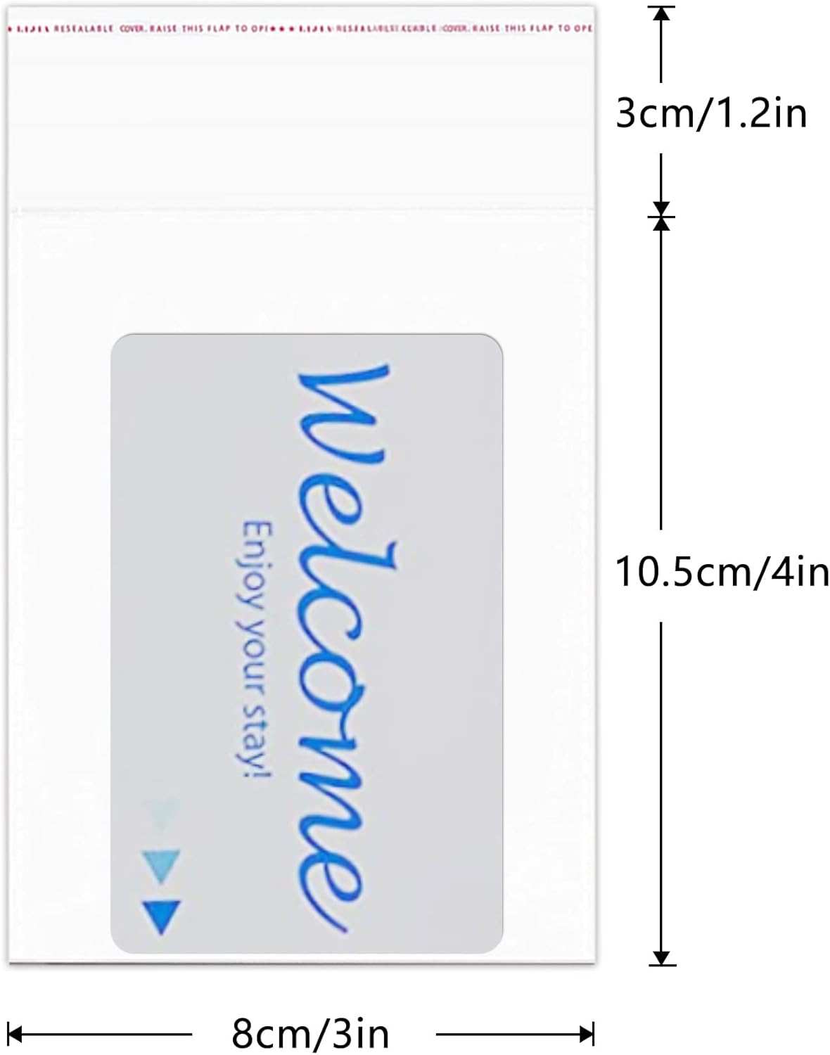 3" x 4" Cello Plastic Poly Bags 200pcs Clear Resealable Cellophane Bags 50µm Self Sealing OPP Poly Bags for Jewelry Earrings Candies Bakery Candle Soap Cookie(13 Sizes for Choosing) - Image 2