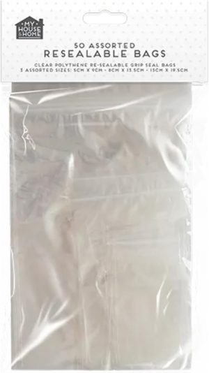 Clear Plastic Resealable Grip Seal ...