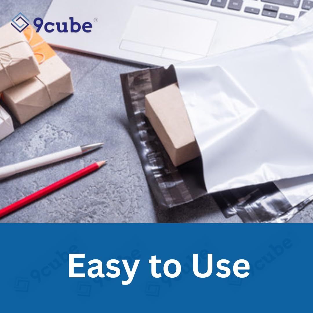 White Postage Bags – 100 Self Seal Mailing Bags | Waterproof Poly Mailers for Packaging & Parcels | Lightweight, Tear-Resistant - for Online Orders, Gifts & Office Use – (7" x 12" (17cm x 30cm)) - Image 9