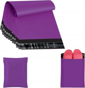 JeeJaan® 50 Pcs Purple Postage Bag...