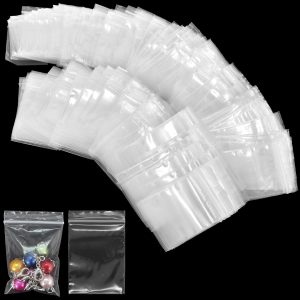 500pcs Plastic Grip Seal Bags, Rese...