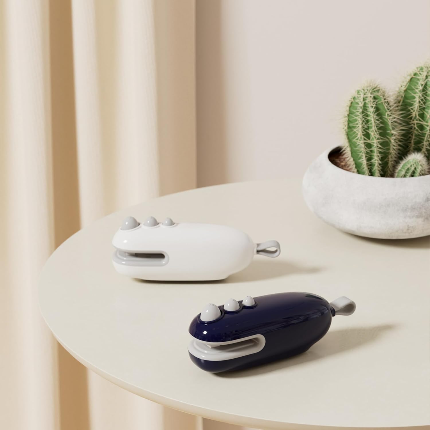 Mini Bag Sealer, Heat Sealer with Cutter, Rechargeable Bag Sealer, Handheld Heat Sealer Machine with Magnetic, Portable Bag Sealer Heat Seal for Keep Food Fresh and Snacks Crispy. Blue - Image 9