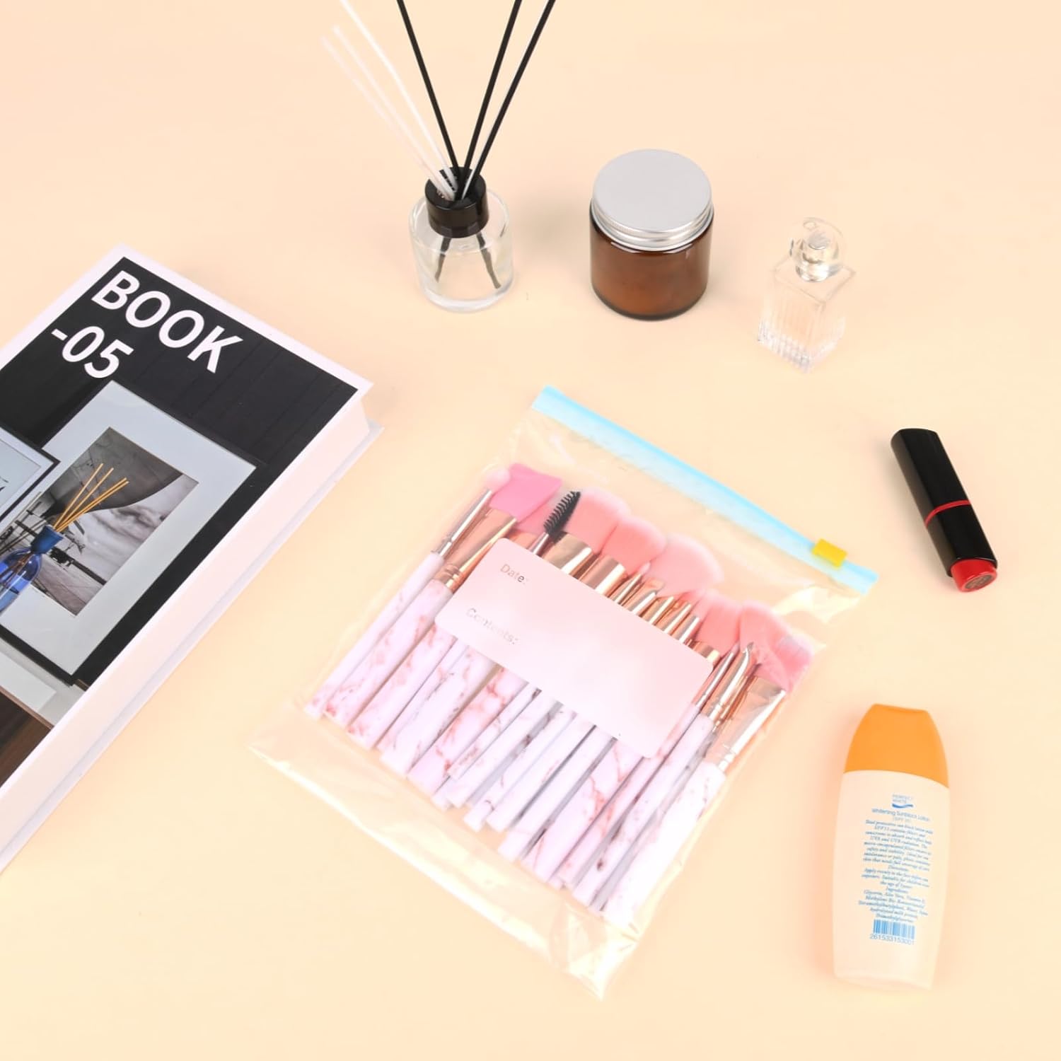 70PCS Zip Lock Food Storage Freezer Bags, TAIYUNWEI Reusable Sandwich Bags with Expandable Bottom-Freezer&Microwave Safe-Resealable for Sanwich, Fruit, Snack, Veggie, Grain, Meat (70PCS-3 Size(S/M/L)) - Image 7