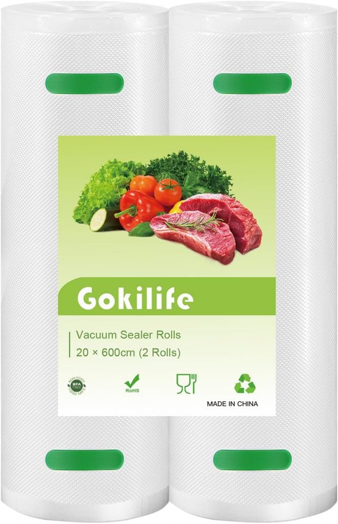 Gokilife Vacuum Sealer Bags Rolls &...